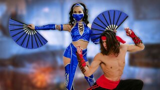 Avery Black - Sensual Kombat (Asian, Blowjob, Brunette, Natural TIts, Cosplay, All Sex)