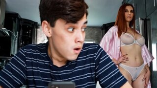 Lilian Stone - Busted by Mom (MILF, Big Tits, Blowjob, Redhead, Stepmom, All Sex)