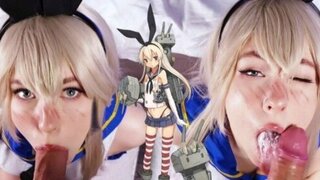 Shimakaze enjoys a lewd inspection by the Admiral ? MollyRedWolf