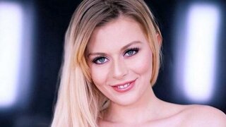The blonde beauty wanted to swallow the guy's sperm